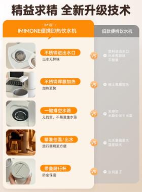 imimone米萌便携式即热式饮水机迷你小型净直饮机喝水旅行烧水壶