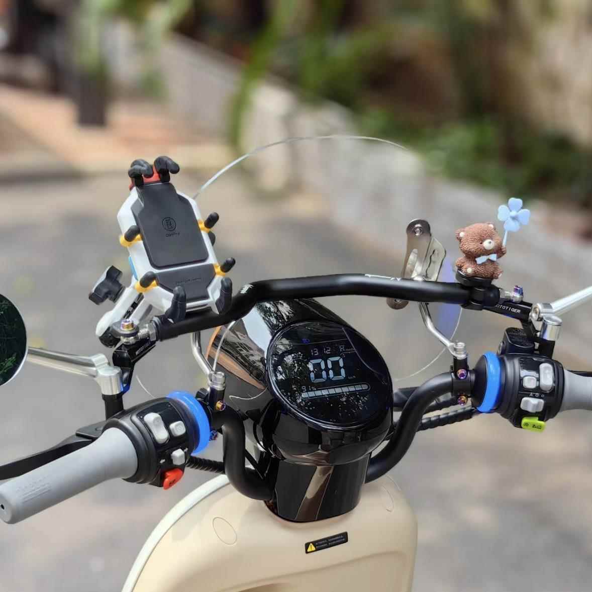 九号Q80/85C90C小QMIX加改装复古挡风玻璃板前货架支架配件 - 图3