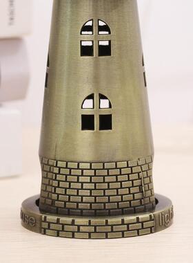 跨境灯塔模型热 合金 灯塔模型摆件 金属窗工销艺品摄影道具服装