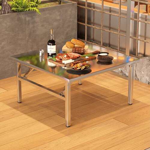 锈钢烤涮一体火锅桌电见详情磁炉烤肉韩式炉厅可折叠不餐收纳桌方 - 图0