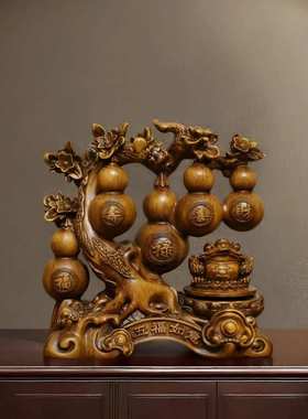 葫芦五福如意蟾装饰乔迁金新居家居客厅开业酒柜电视摆件招财送礼