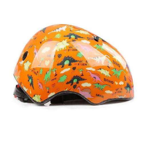 Cute Kids Bike Helmet Boys Girls Helmets Orange Dinosaur - 图3
