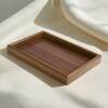 Wooden tea tray, solid wood tray for dining, rectangular home dining tray, tea set, tea cup tray, simple and modern