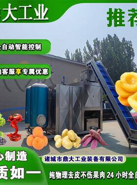 全自动脱皮设备304不锈钢时产1吨番茄去皮 提供工艺培训 适配土豆