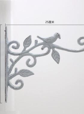 铁艺吊篮壁挂钩小鸟欧式花篮挂钩支架挂架铸铁复古怀旧庭院花园