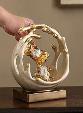 招财摆件风生水起顺风顺水家庭装饰客厅入户玄关新中式酒柜艺术品