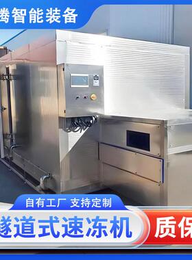 蓝莓黄桃液氮速冻机羊肉超低温速冻隧道流水线海鲜鱼虾速冻设备