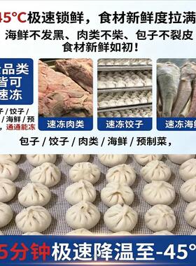 速冻柜商用零下45度速冻机急冻冰箱包子饺子急冻柜海鲜食品冷冻柜