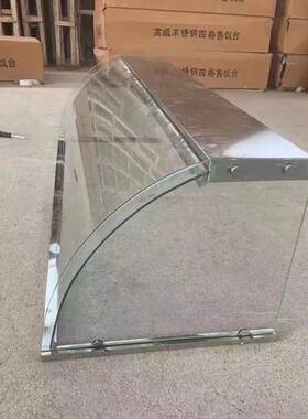 防尘罩摆摊玻璃罩保温台卤肉定制凉粉结实圆形玻璃柜炸鸡室外拉门