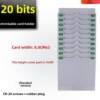 Card box fixed attendance rack combination plastic card bag management cardboard rack punched card slot employee