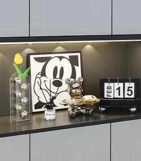 现代轻奢高级感装软入户玄关装饰件品摆高档客厅餐边酒柜小众家居