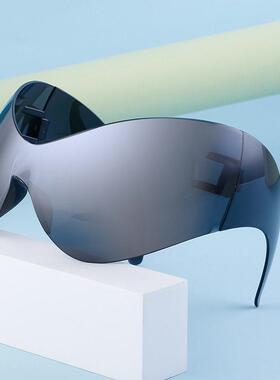 Oversized Punk Style Sunglasses Y2K 1-Piece Personalized