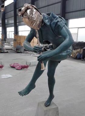 铸铜王阳明古代名人像雕塑摆件户外广场步园林步行街景观厂家定制