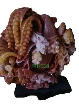 仿五谷丰登合成摆件山子饰摆寿山石石英岩福建新款批发