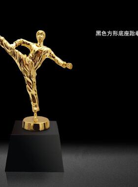 新款制定武术跆拳道人像锌合金奖杯嘉奖用品工艺奖品厂家货源