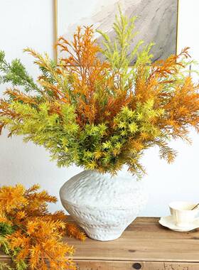 千层金干花花束天然风干真花干枝树枝侘寂风落地花瓶插花装饰摆件