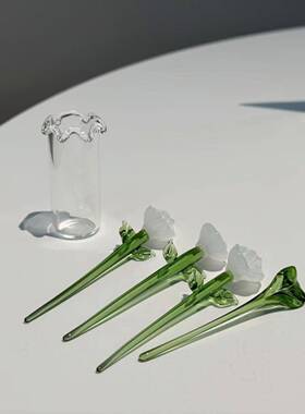 马蹄莲琉璃花束水果叉高颜值创意水果签桌面摆件装饰品送朋友礼物