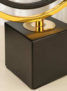 新品创意家居金属地球仪摆件玄关酒柜桌面简约风格软装饰品