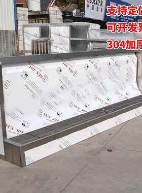 不锈钢立式小便池304医院学校加厚感应小便池异形落地式小便槽