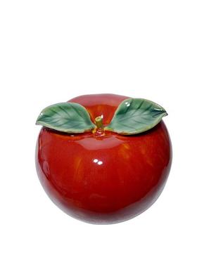 陶瓷摆件苹果大中小平平安安装饰品水果摆设简约现代平安创意礼品