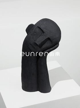 创意抽象歪头人物雕像摆件酒店样板间树脂艺术工艺软装饰品摆设