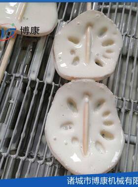 全自动小黄鱼淋浆机瀑布式藕夹淋浆上粉机盐酥鸡块上浆裹粉油炸