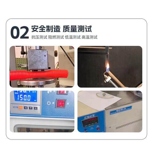 塑料pa波纹管尼龙阻燃穿线管耐高温软管室外电缆保护套电线 - 图1