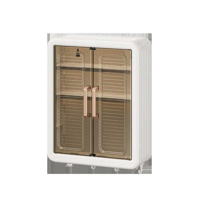 Multifunctional kitchen storage rack without punching corner storage rack multi-layer dustproof storage cabinet box wall-mounted seasoning rack