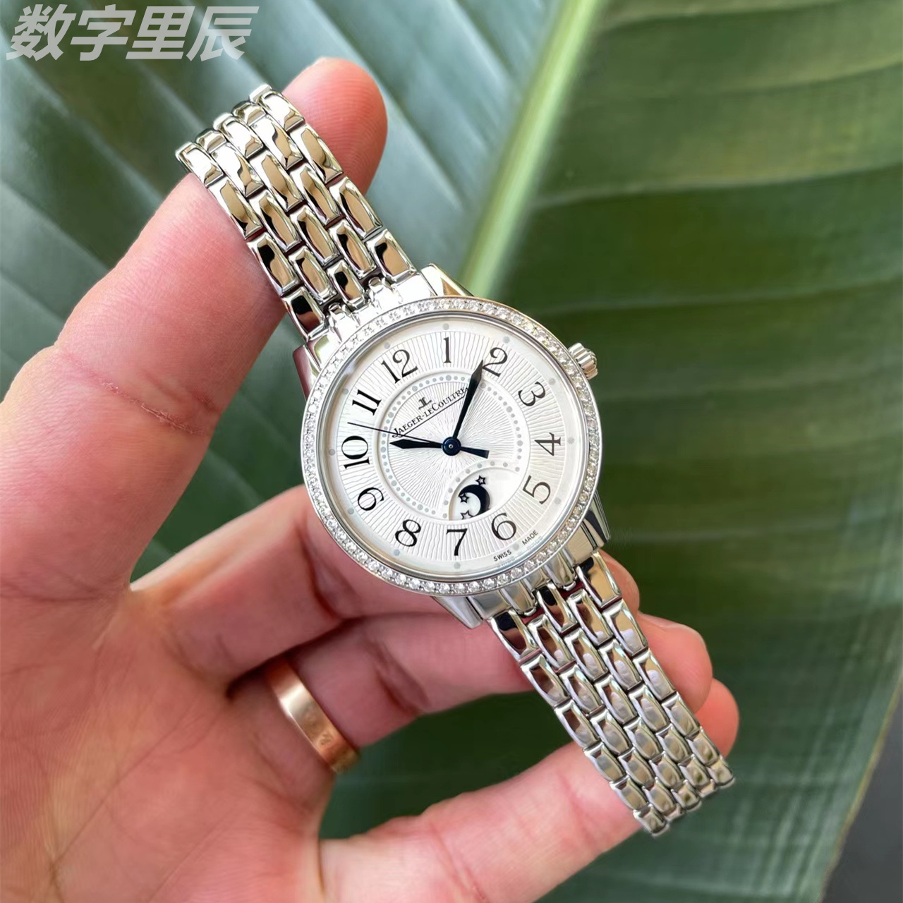 34mm[9.8新]积家约会系列精钢原镶钻自动机械手表女3448130 - 图2