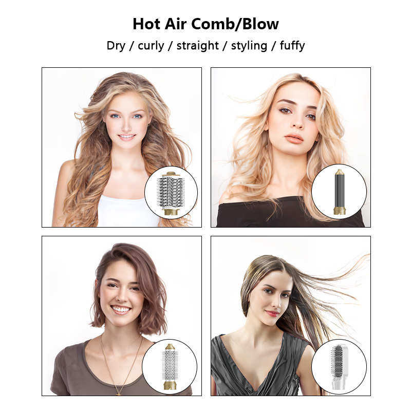 工厂热卖高速六合一美发热风梳自动卷发器直发梳吹风机卷发棒,淘宝优惠券,粉丝福利购,淘宝优惠卷