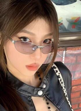 高颜值复古金属猫眼墨镜女户外朋克素颜神器眼镜框架韩版男太阳镜