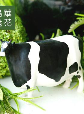 晶华造花鹿兔子动物摆件简欧家居装饰耶诞麋鹿耶诞节装饰用品