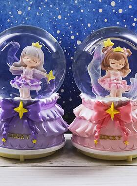 女心魔卡少女盒水晶1116球可爱天使乐少盒八音生日礼物卧音室装饰