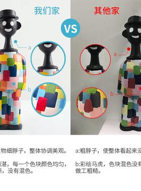 现代简约马赛饰克黑人摆件客厅酒DL-BJ657柜板轻奢高档柜装品样间