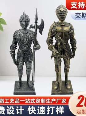 新款摆件古代武士战士古罗马士兵树脂工艺品个性创意居家骑士