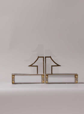 亚克中式博古架力售楼处摆件透明摆件书档样板间新书柜装饰品现代