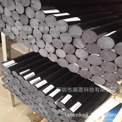 耐磨黑色加纤尼龙棒，PA6630GF棒材 - 图0