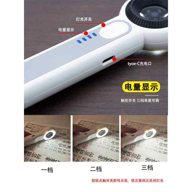 90x magnifying glass for high-definition authentic identification of silver dollar calligraphy and painting antiques and jade printing outlets for electronic maintenance