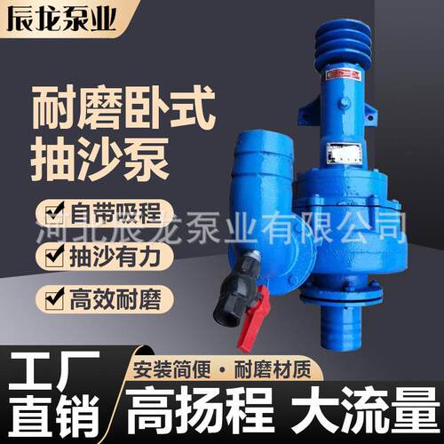 NB型抽沙水泵大流量柴油机卧式抽沙泵电动吸沙耐磨水泵淤泥清理泵 - 图0
