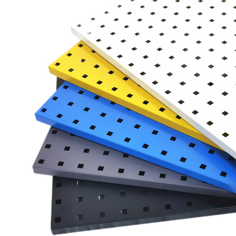 Hole plate storage rack square hole punching hardware storage display metal tool hanging plate