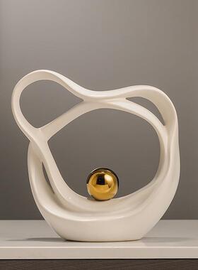 财源滚滚艺术摆厅件轻奢客酒柜视柜83300225玄品关办公室装饰电感