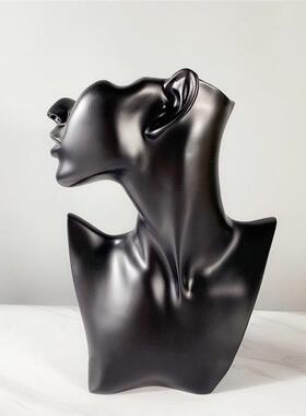 树脂抽象人头道摆件首展示架珠饰宝展示具样板陈房3092列装饰品