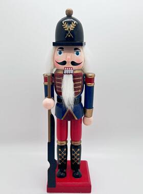 胡桃夹子木偶士兵装饰品娃娃欧式装饰品咖啡客厅酒吧高25厘米