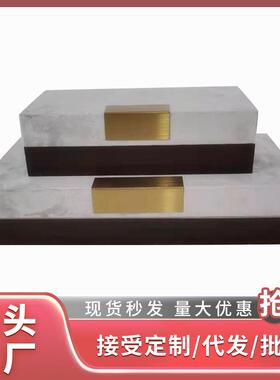 厂家直供拼接绒皮饰品盒轻奢简约卧室梳妆台收纳盒装饰品摆设摆