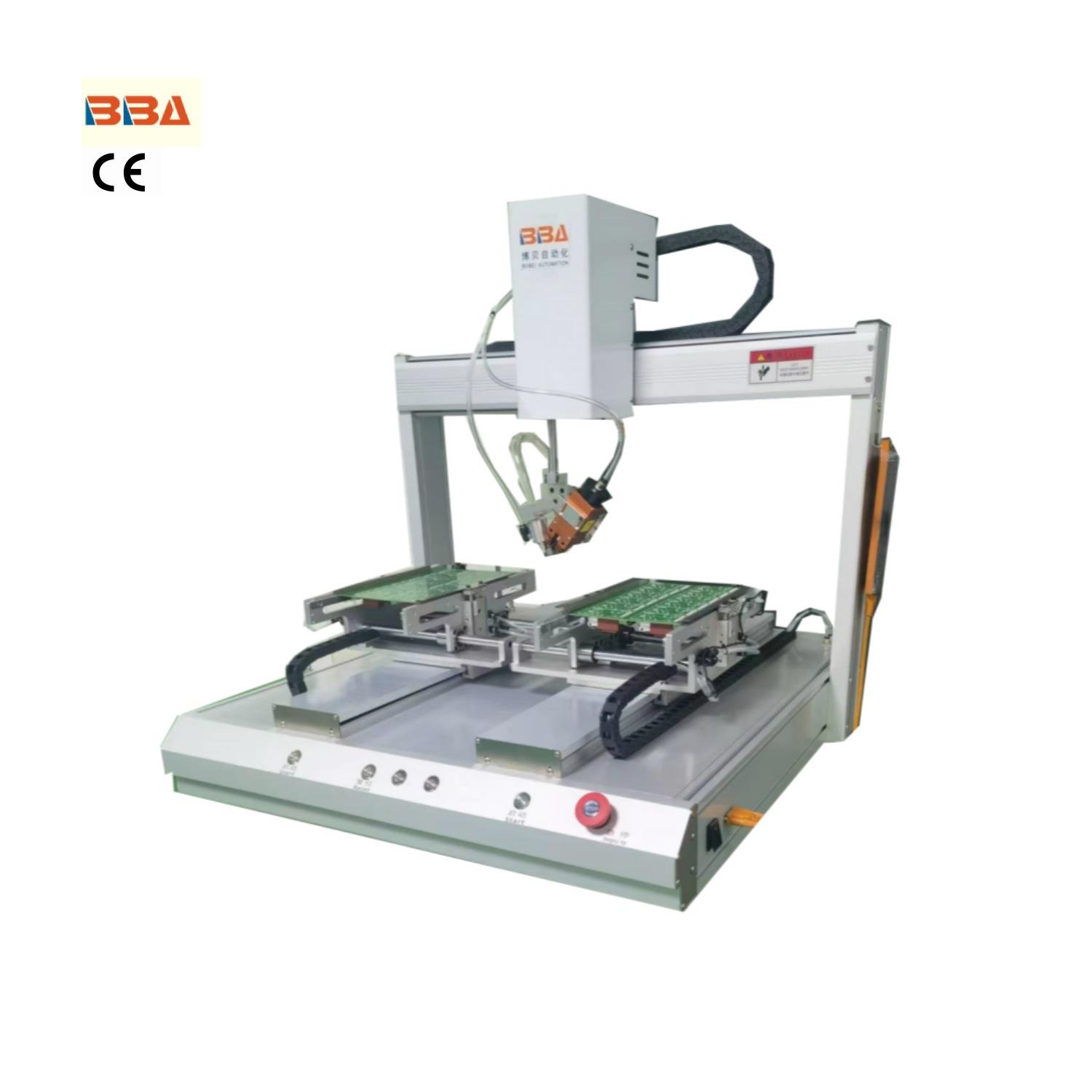 博贝双工位自动剪脚机PCB板及电解电容-LED灯-晶振等电子零件剪脚 - 图1