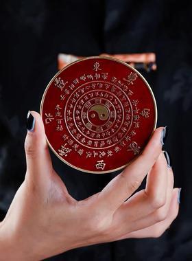 高档纯黄铜厅天官赐福摆家居桌摆件乾坤八卦件黄铜摆件客玄关面装