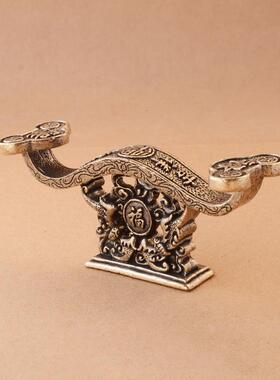 正品纯黄饰铜禄寿如饰品意家居办公桌福面饰品创意铜工艺品装礼品