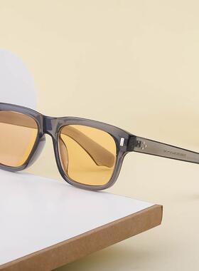 时尚方框太阳镜男款街拍韩版墨镜女潮跨境户外登山眼镜sunglasses