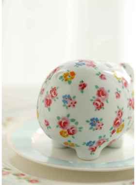 MUSe Garden 花猪猪 ck小碎花小猪陶瓷存钱罐