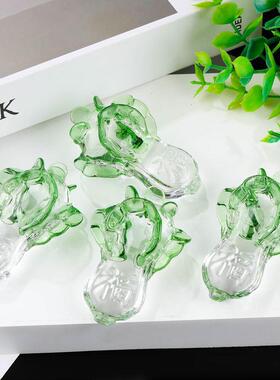 新品 水晶白菜 通透晶莹办公桌面小摆件装饰